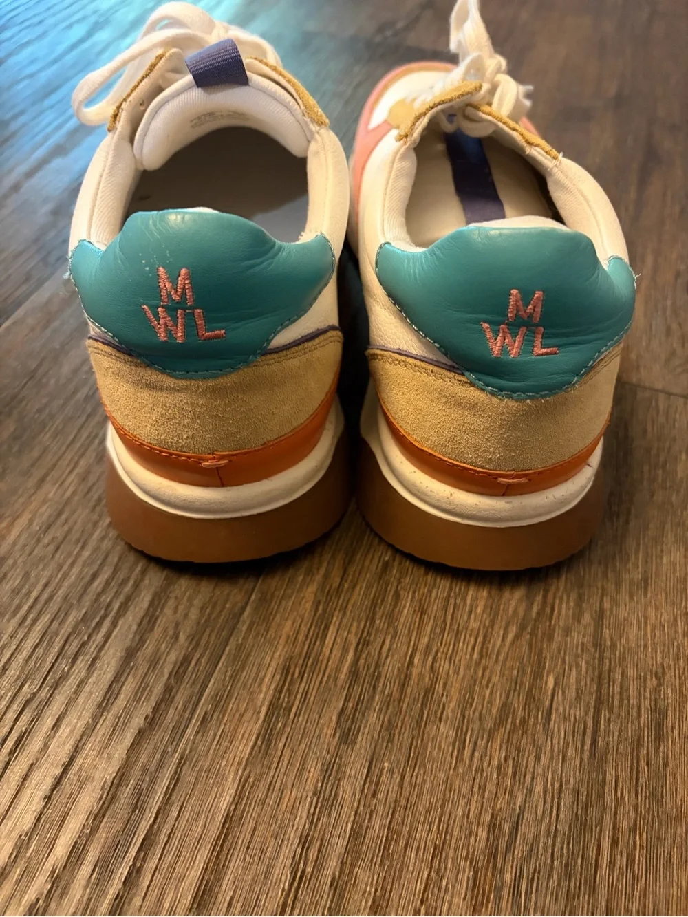 NWOT Madewell Kickoff Trainer Sneakers Colorblock Leather Womens Size 8.5